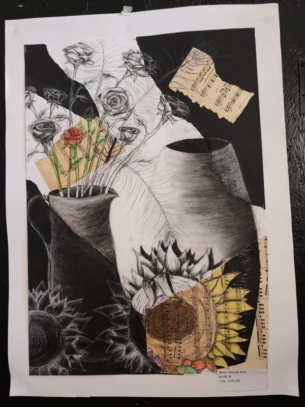 Still Life, mixed media, Grade 8