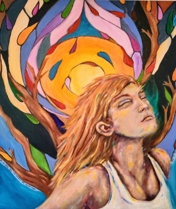 Woman and tree