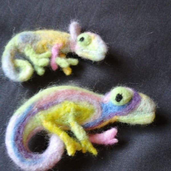 Two chameleons