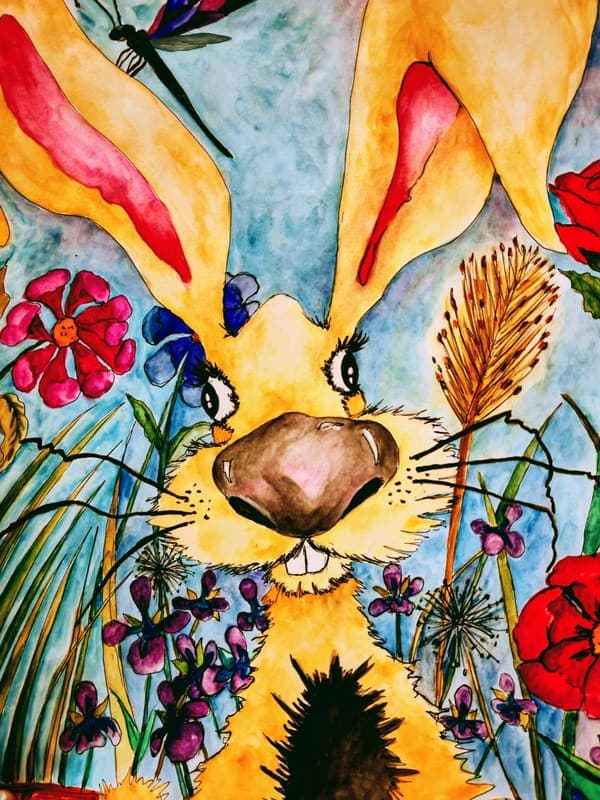 Hare in the meadow