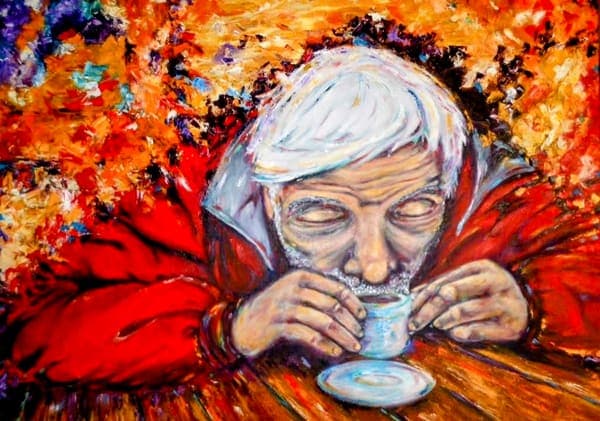 Man with a cup