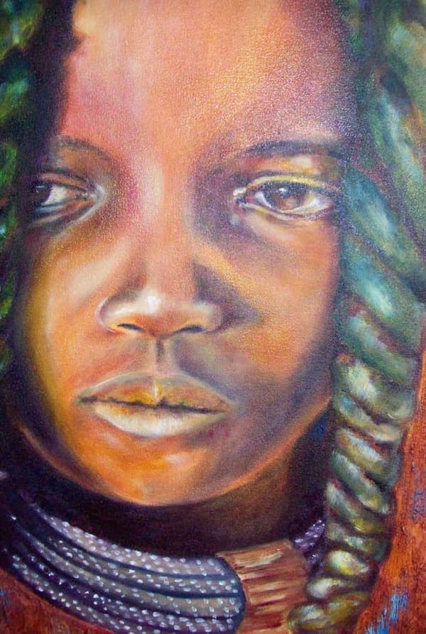 Girl with braids