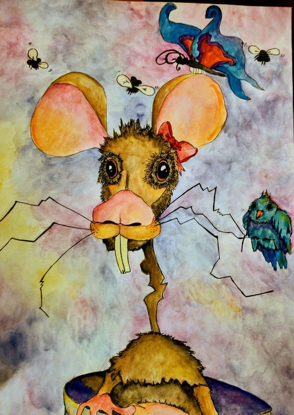 Mouse and the butterfly
