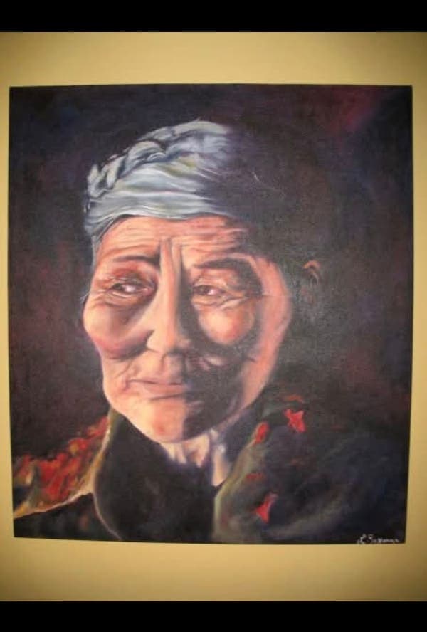 Portrait of an elderly woman