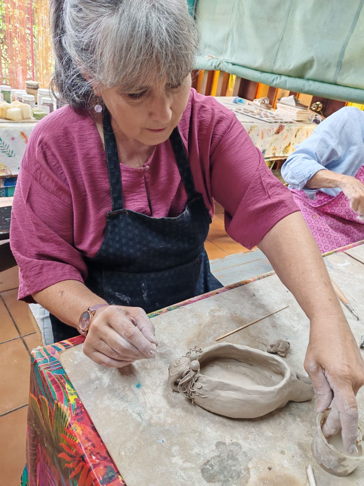 Finishing a hand-built vessel