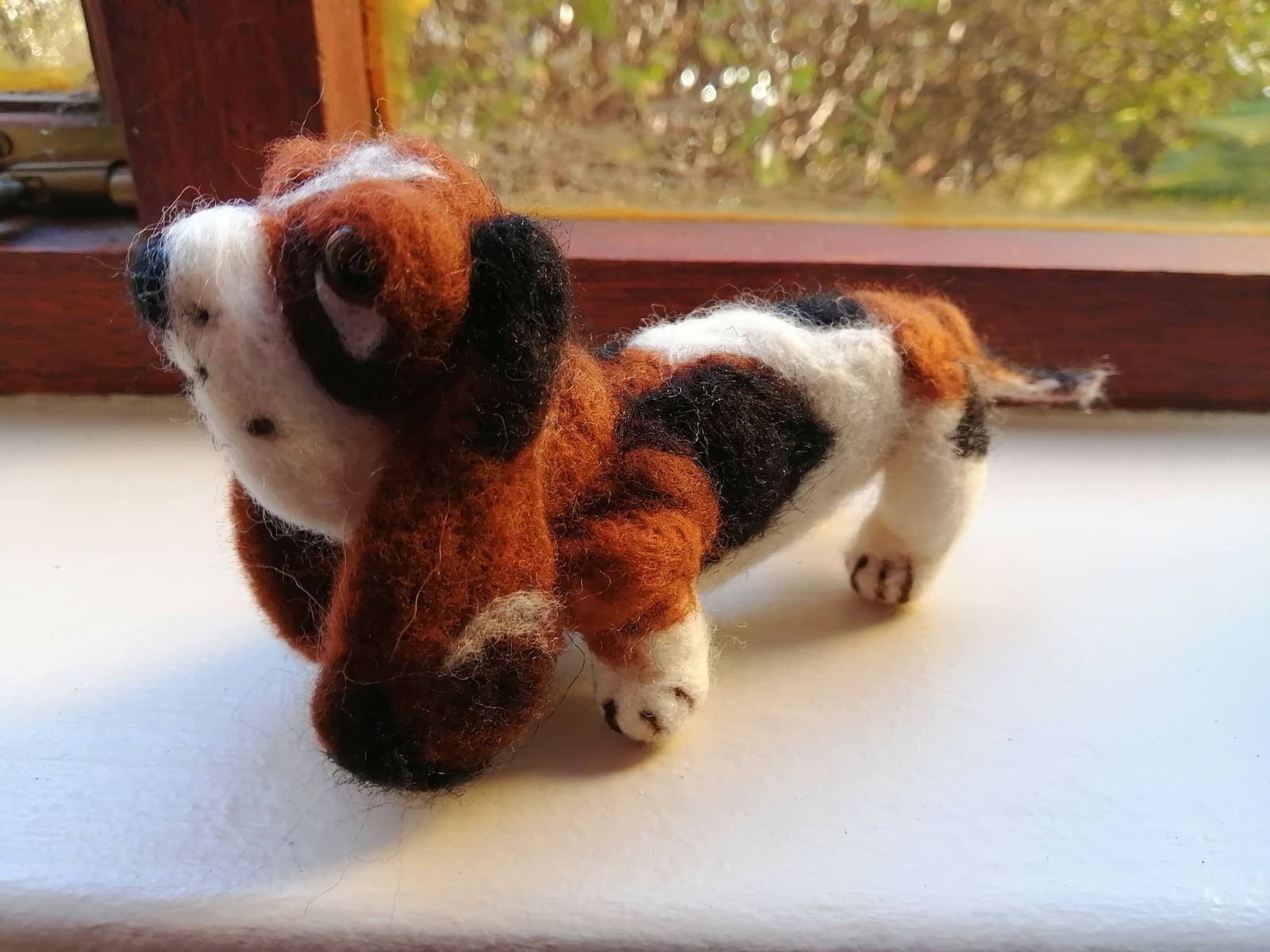 Puppy on the windowsill